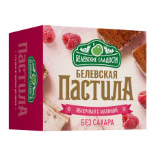 Белёвская пастила яблочная с малиной без сахара, 125г