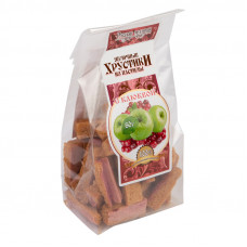 Яблочные хрустики из пастилы с Клюквой, 80г
